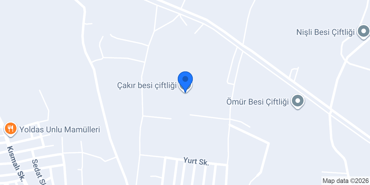 Çakır besi çiftliği konumu