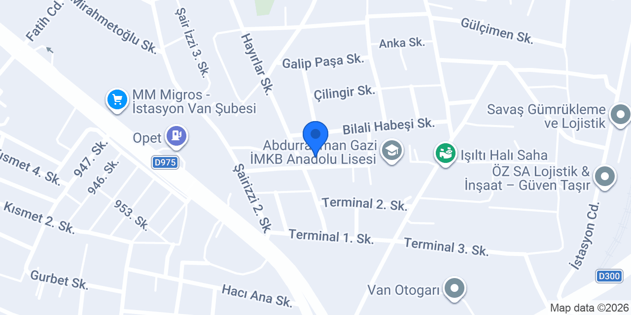 Van solucan gübresi konumu