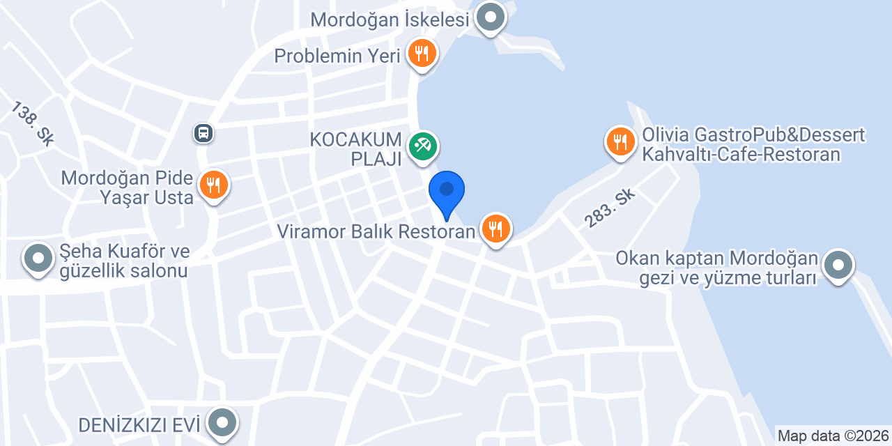 Moka Beach Cafe & Restoran konumu