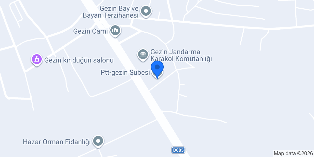 Ptt-gezin Şubesi konumu