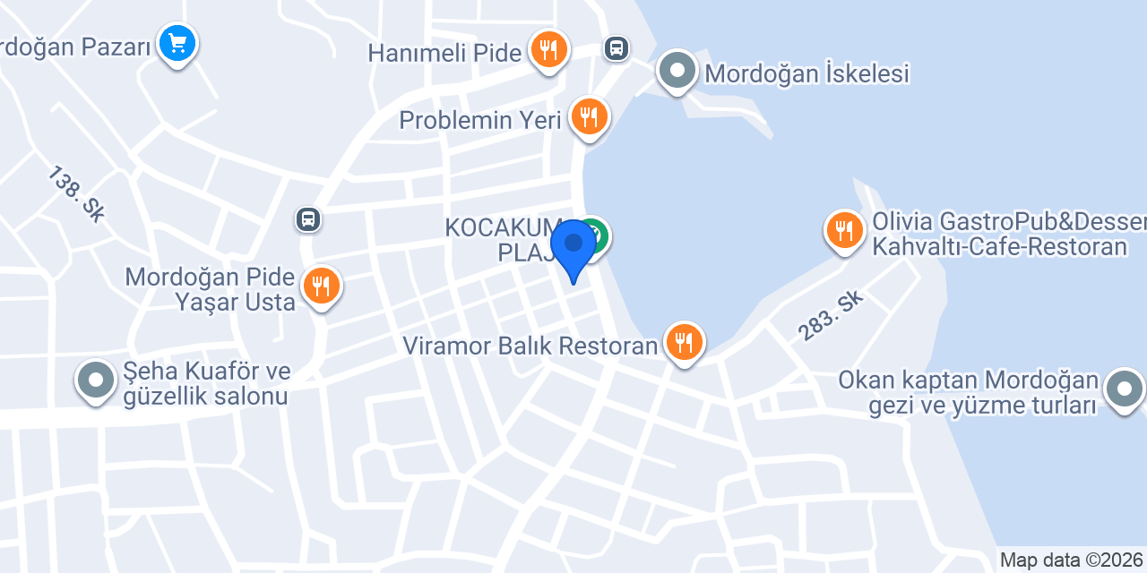 Kardelen Pansiyon konumu