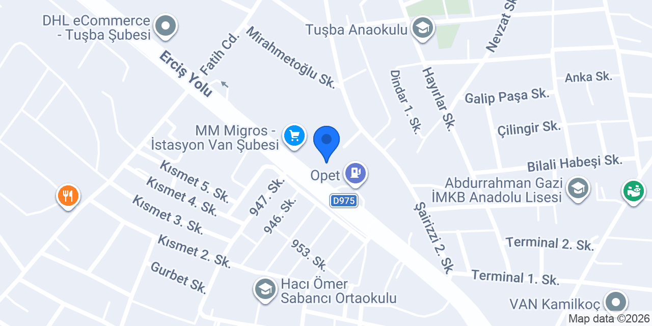 PİLOT GARAGE VAN TUŞBA OTO EKSPERTİZ konumu