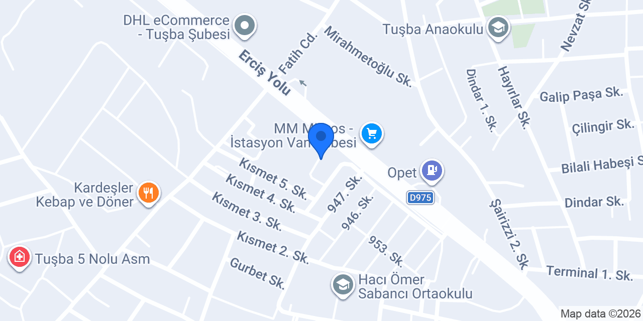 Van Sineklik ve Plise Perde Sistemleri konumu