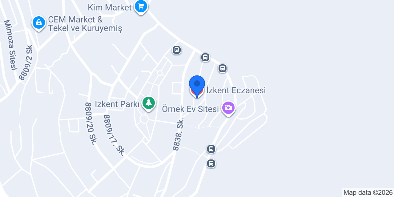 İzkent Eczanesi konumu