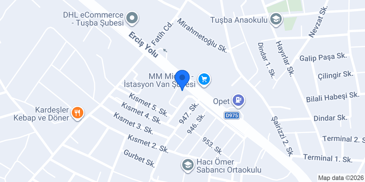 VAN İSKELE SÜRÜCÜ KURSU konumu