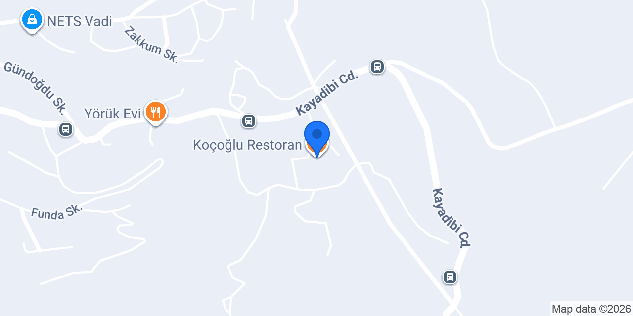 Koçoğlu Restoran konumu