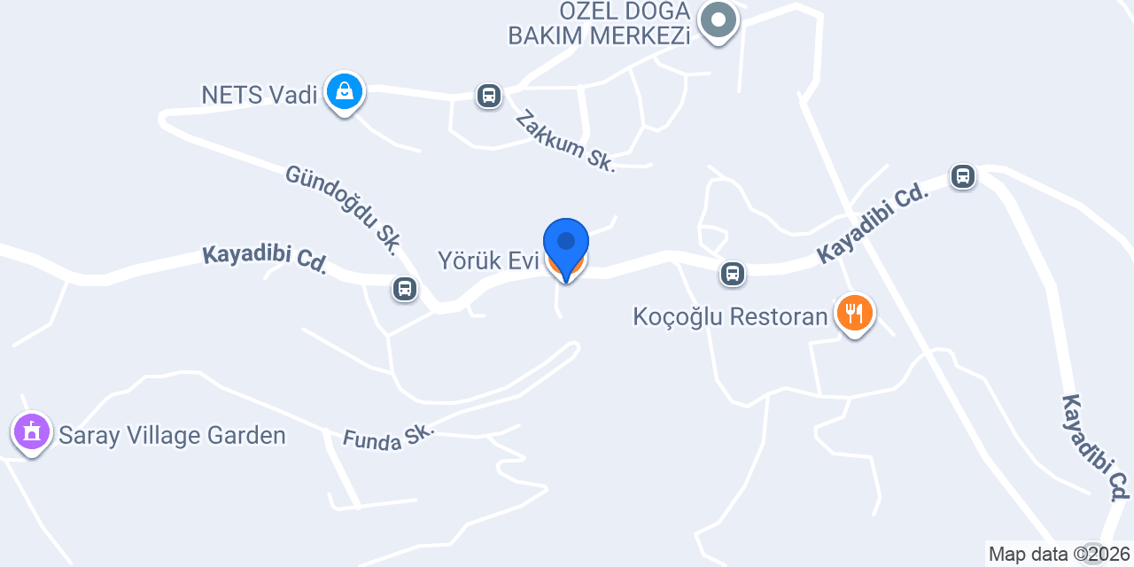 Yörük Evi konumu