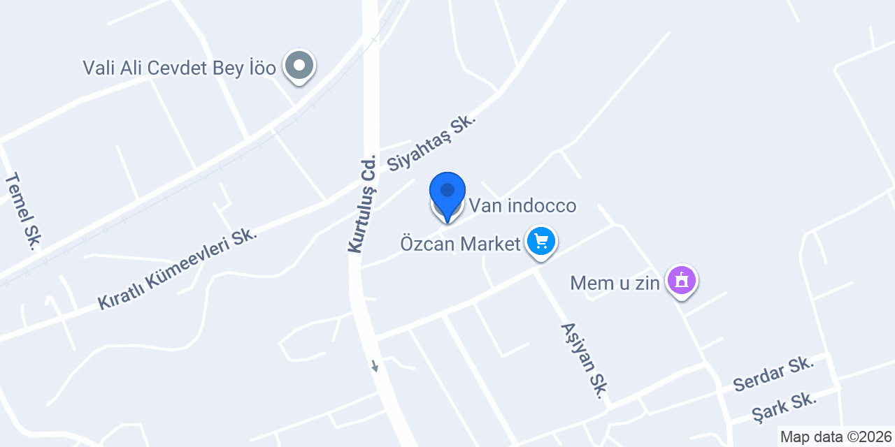 Van indocco konumu