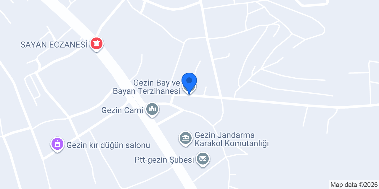 Gezin Bay ve Bayan Terzihanesi konumu