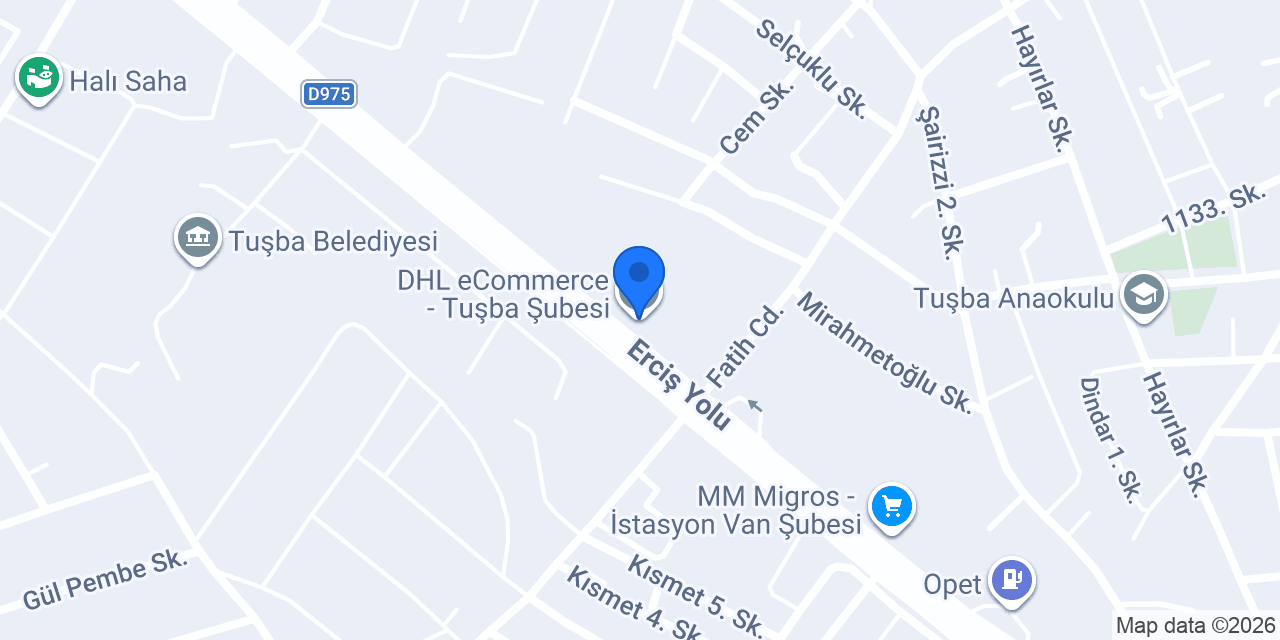 DHL eCommerce - Tuşba Şubesi konumu