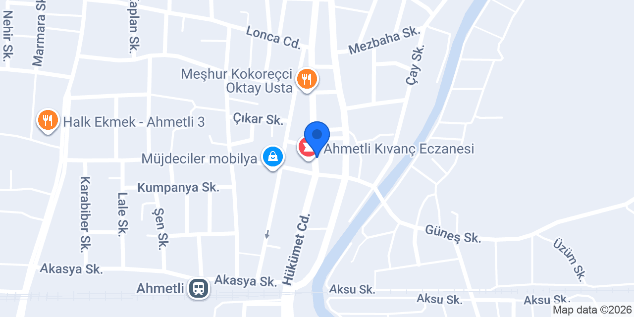 Ahmetli Belediyesi konumu
