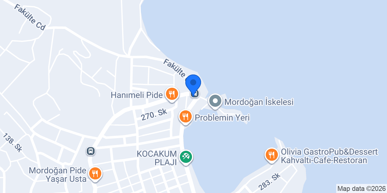 Mordogan Minibüs Durağı konumu