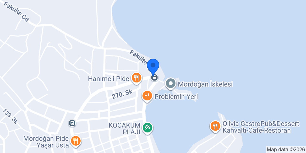 Mordoğan Taksi Durağı konumu