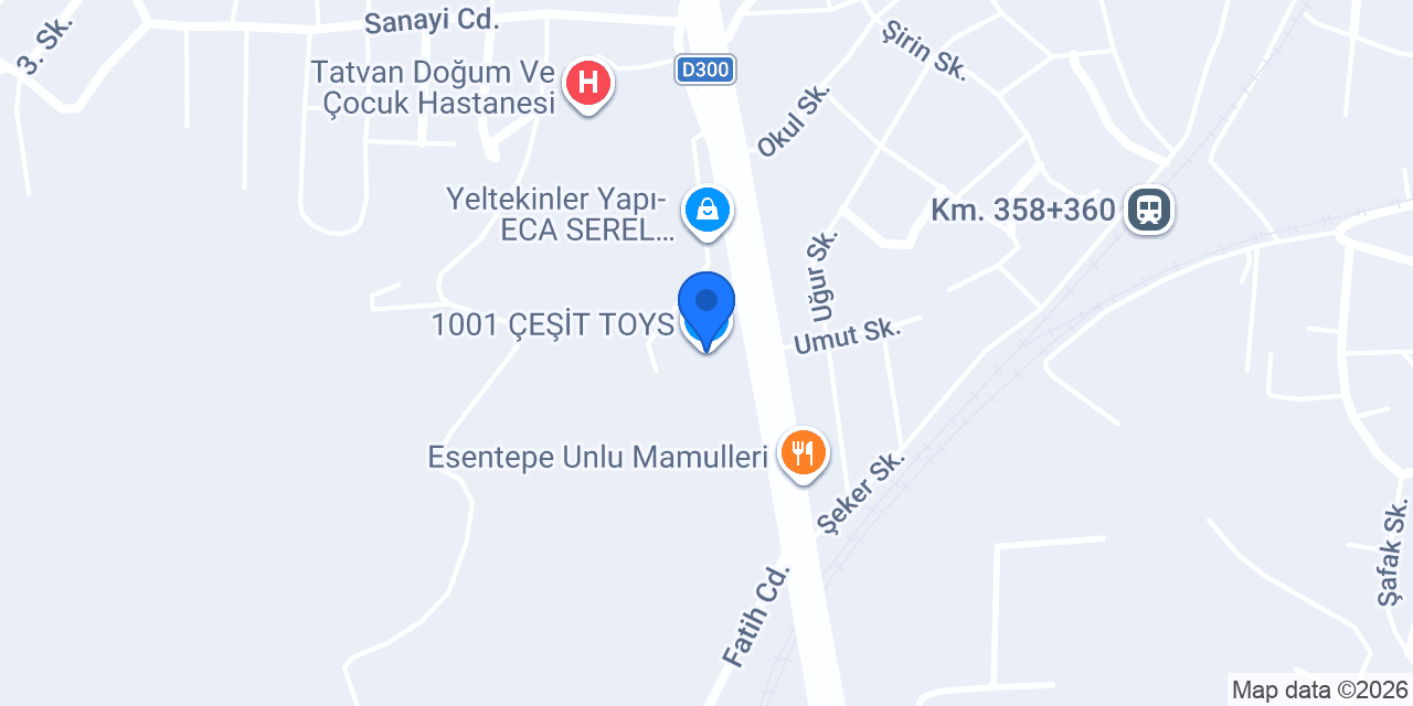 1001 ÇEŞİT TOYS konumu