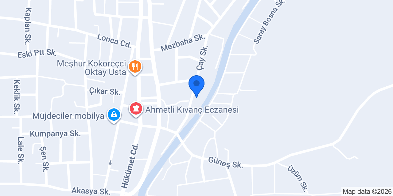 Ahmetli Aile Sağlık Mrk. konumu