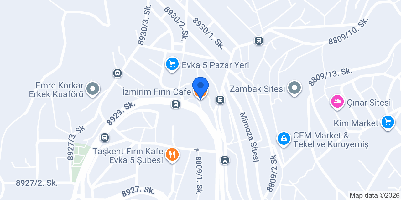 Evka 5 Cafe & Unlu Mamuller konumu