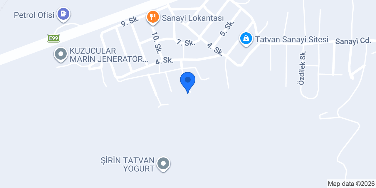 Dizel Servis Tatvan konumu