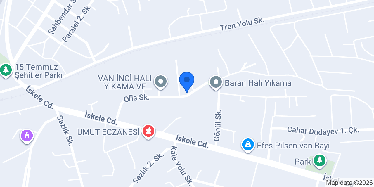 VAN HALI YIKAMA (Dilek Halı Yıkama) konumu