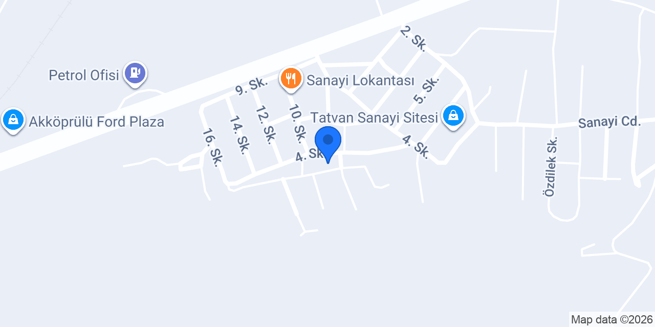 Bilgin oto kaporta boya atölyesi konumu