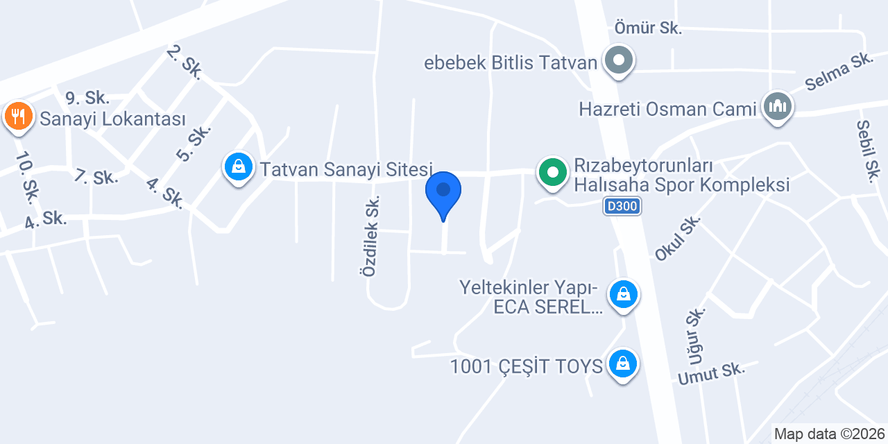 Özşark Metal konumu