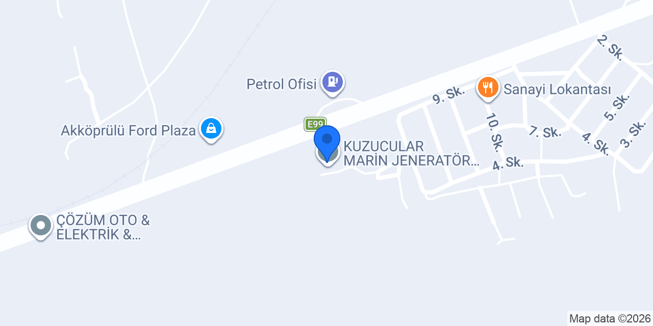 KUZUCULAR MARİN JENERATÖR OTO SERVİS konumu