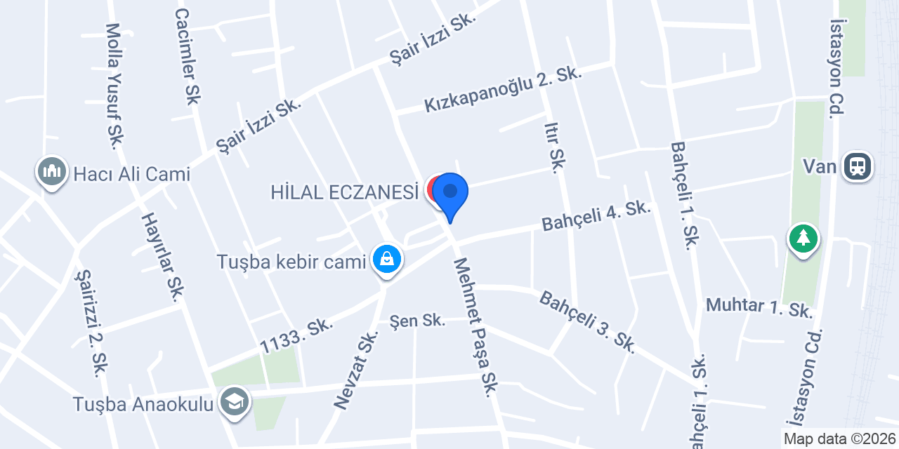 Zülfinazoğlu Eczanesi konumu