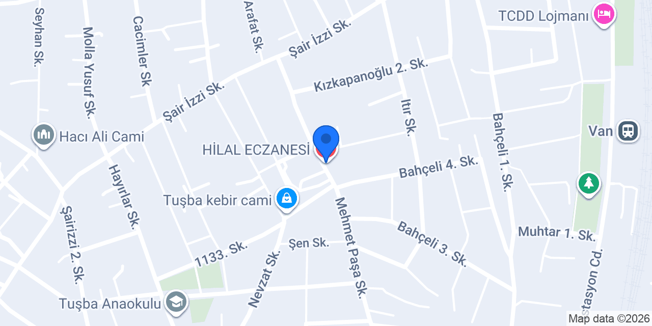 HİLAL ECZANESİ konumu