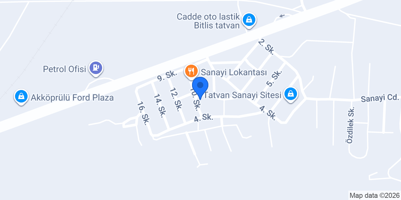 Özkaplan Oto Elektrik konumu