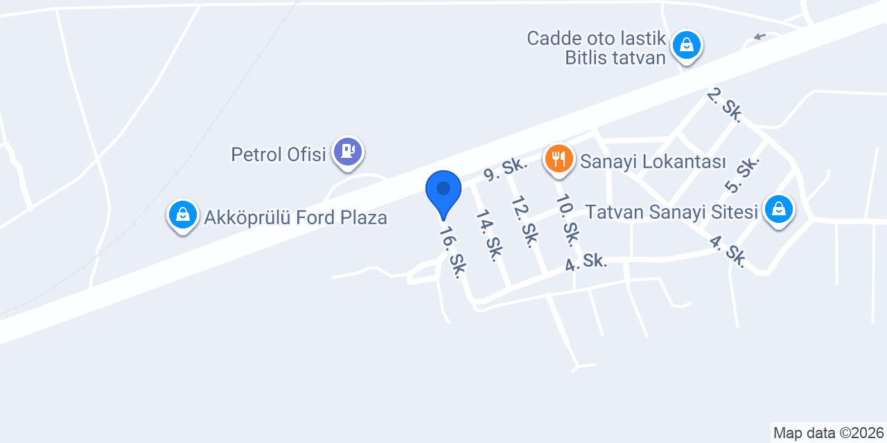 Şark Oto Kaporta konumu