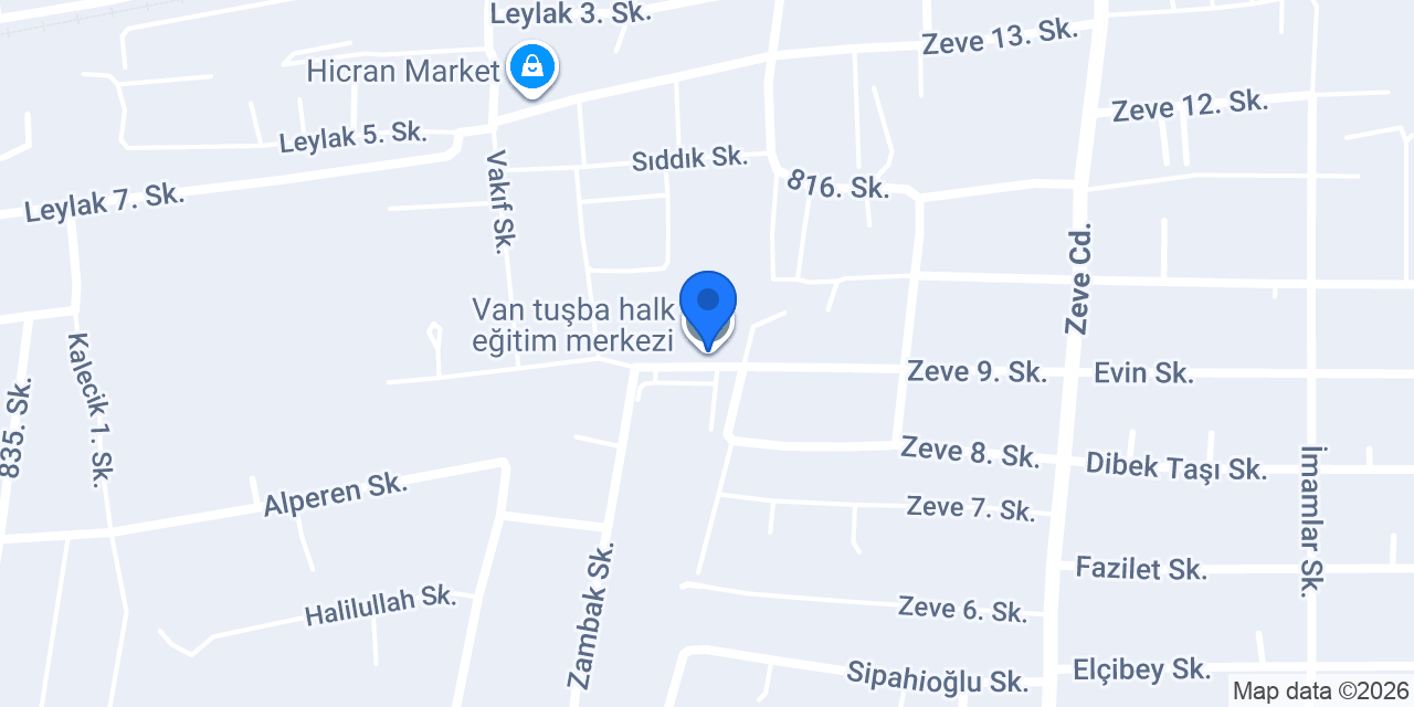 Van tuşba halk eğitim merkezi konumu
