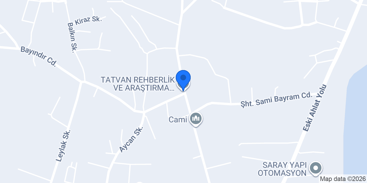 TATVAN REHBERLİK VE ARAŞTIRMA MERKEZİ konumu
