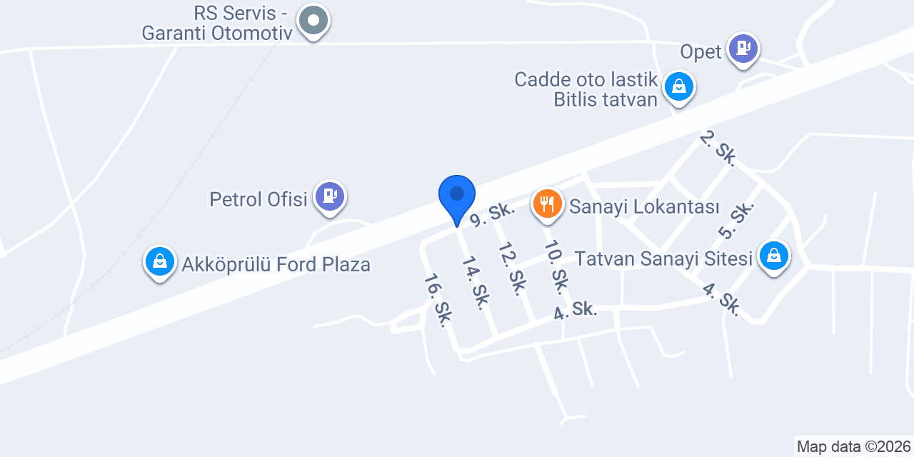 Emir Garage Oto yıkama konumu