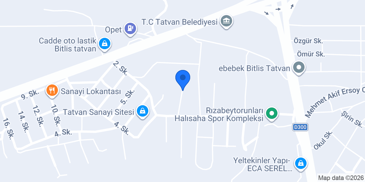 Tatvan Mobilya evreni konumu