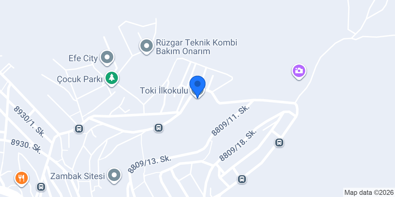 Toki İlkokulu konumu