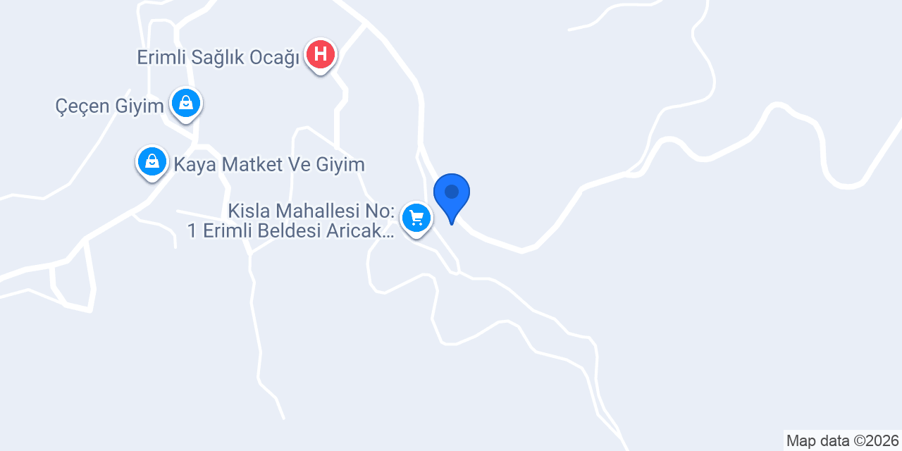 Erimli Belediyesi konumu