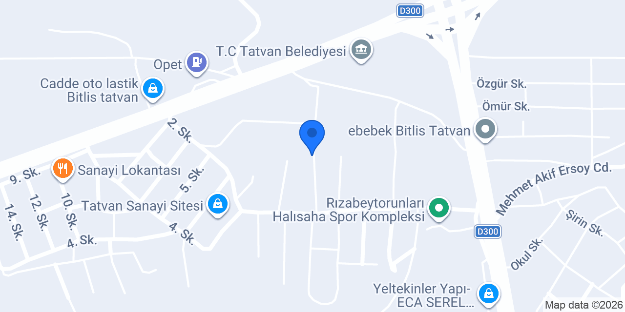 Bitlis Tatvan tente ve branda konumu