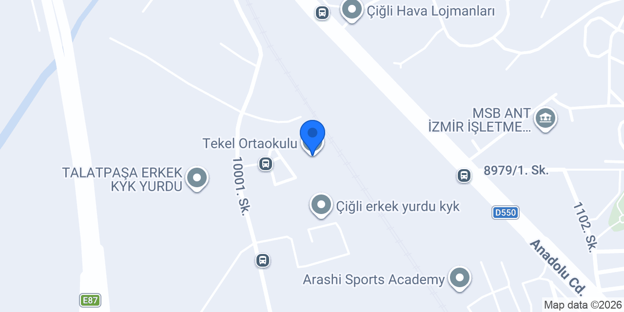 Tekel Ortaokulu konumu