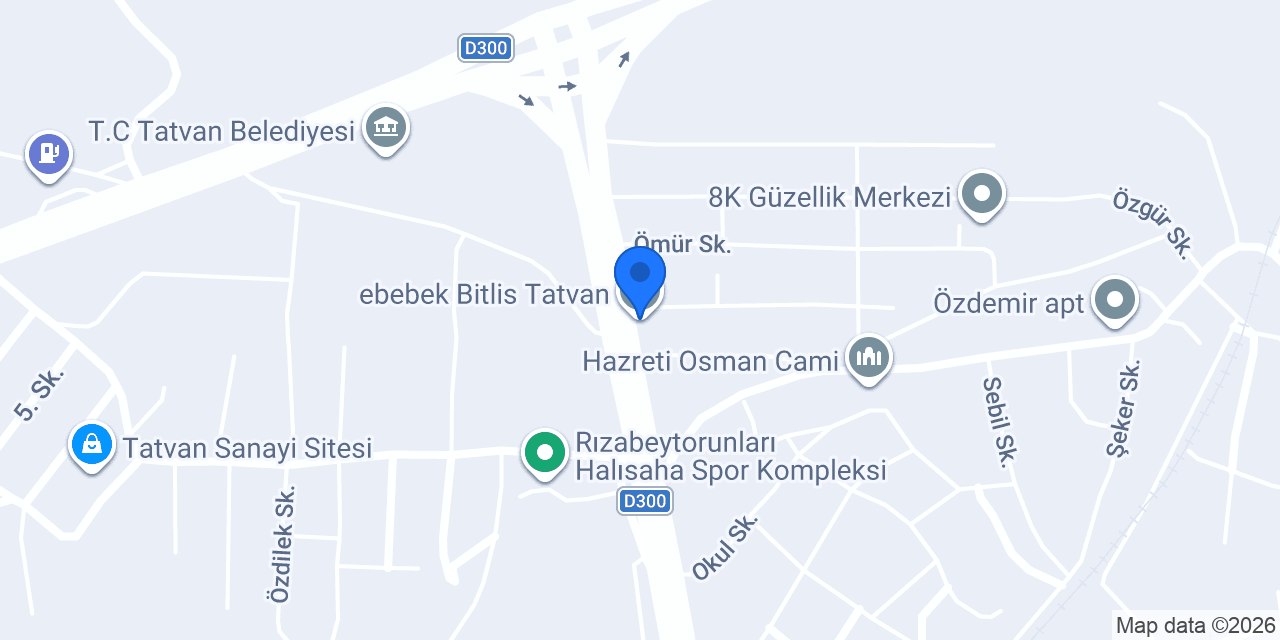 ebebek Bitlis Tatvan konumu