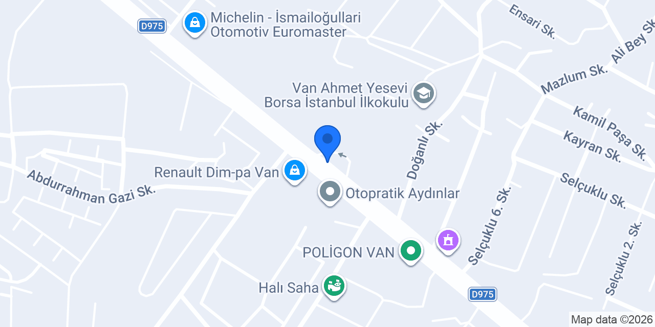 GO - Van Merkez konumu