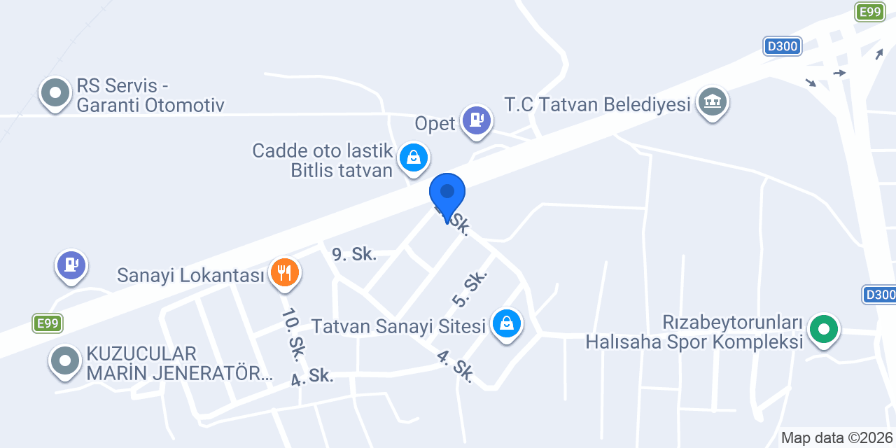 Computest Tatvan Oto Ekspertiz Merkezi konumu
