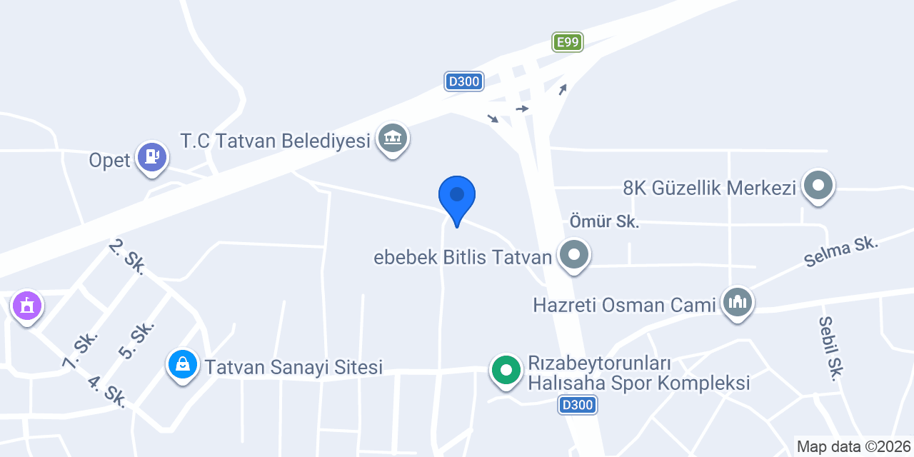 Bizim Restaurant . Tatvan konumu
