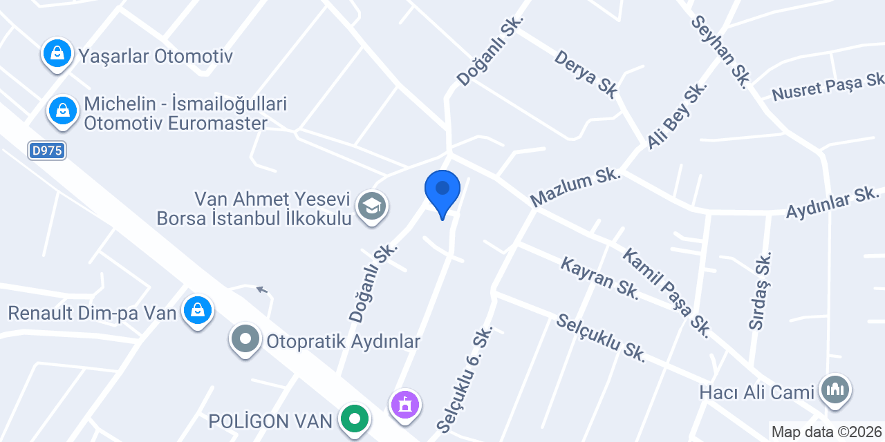 Van Eta Elektirik konumu