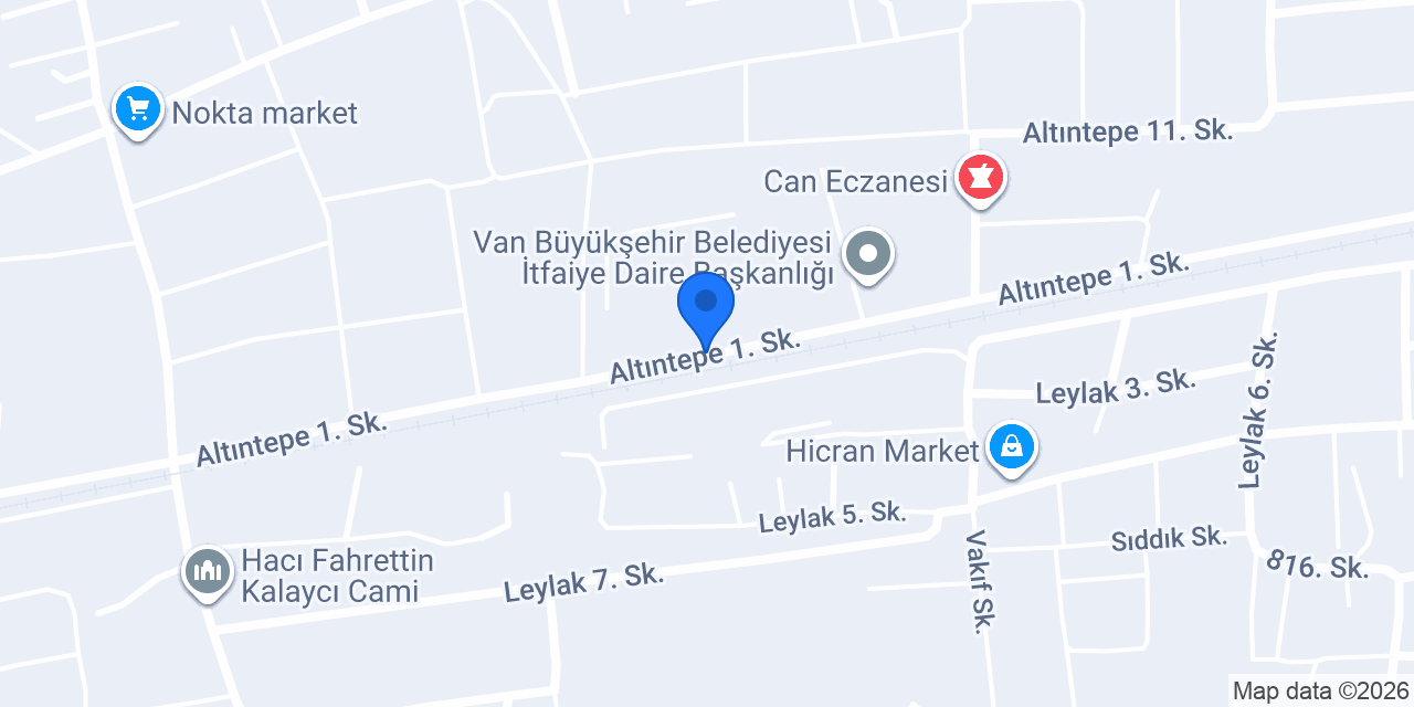 Vaski Garajı konumu