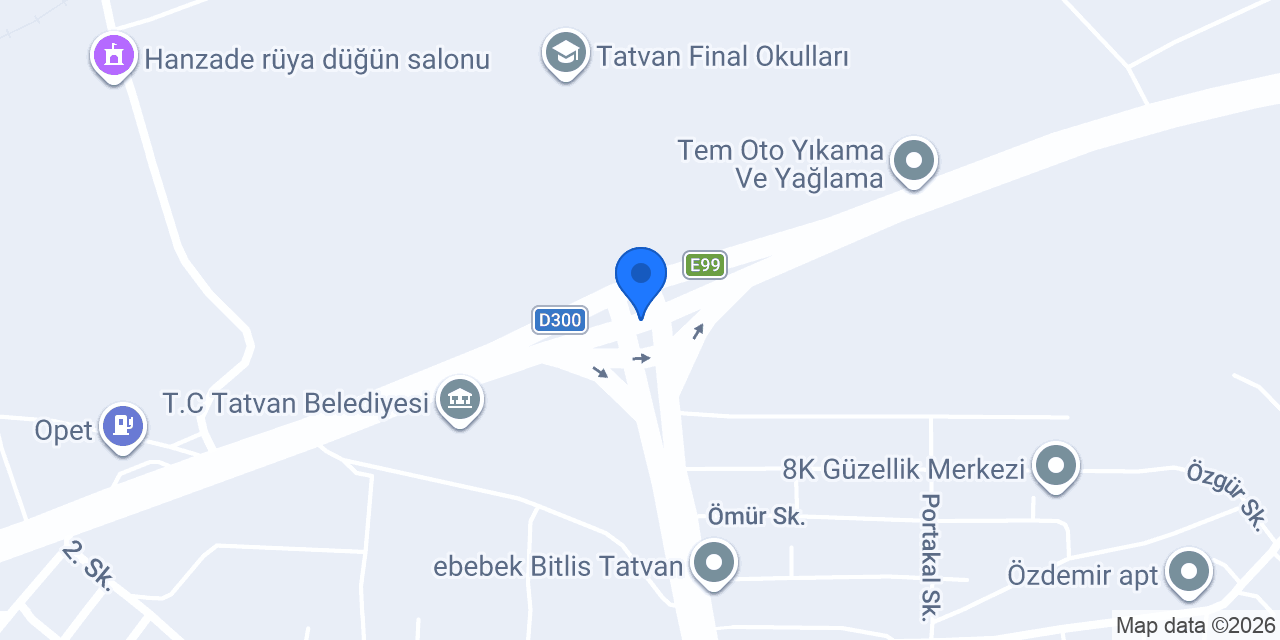 Pilot Garage Tatvan Oto Ekspertiz konumu