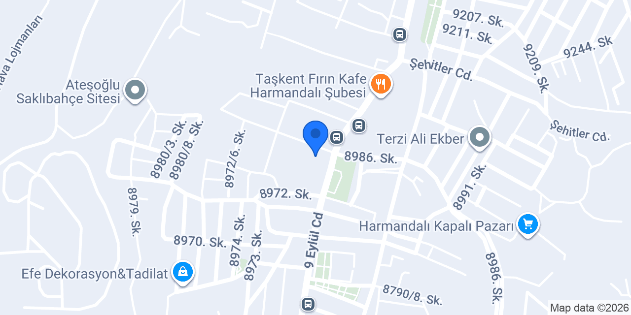 Akhisar Köftecisi Mutlu Usta Harmandalı konumu