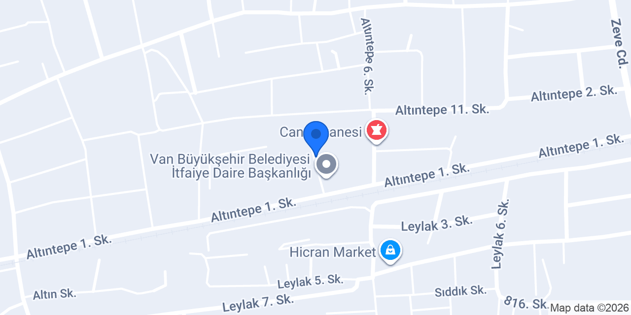 VAN ASMA TAVAN DEKORASYON konumu