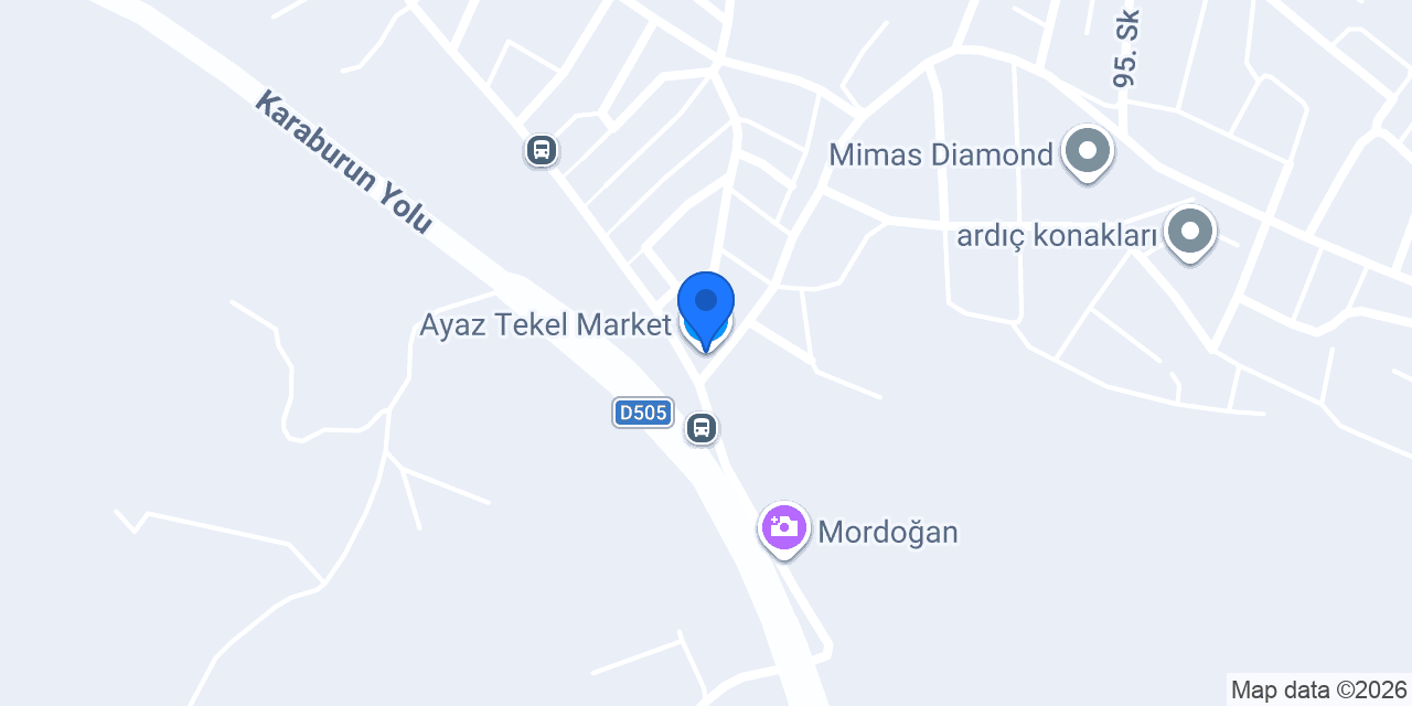 Ayaz Tekel Market konumu