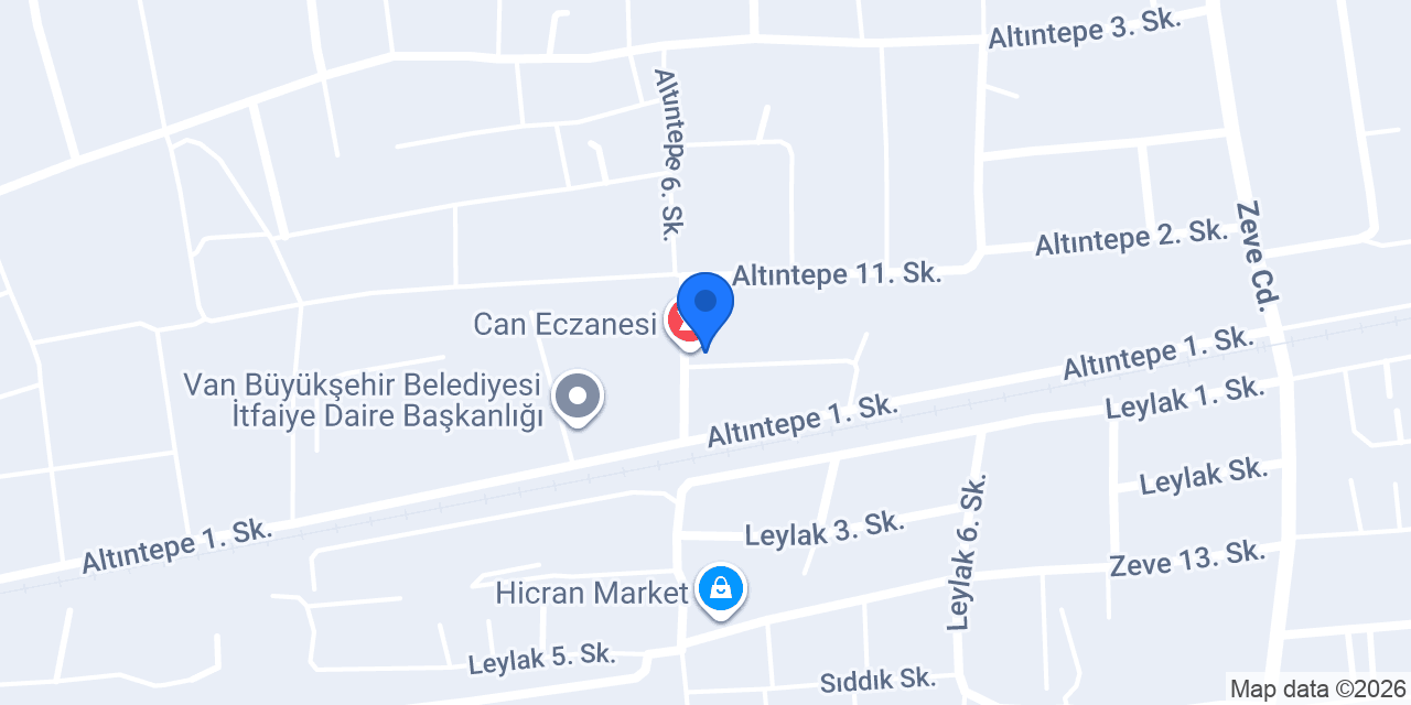 Güvener Eczanesi konumu