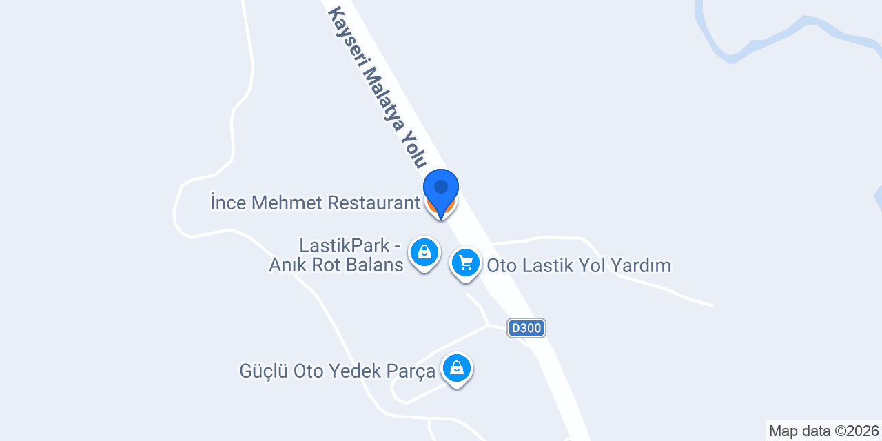 İnce Mehmet Restaurant konumu