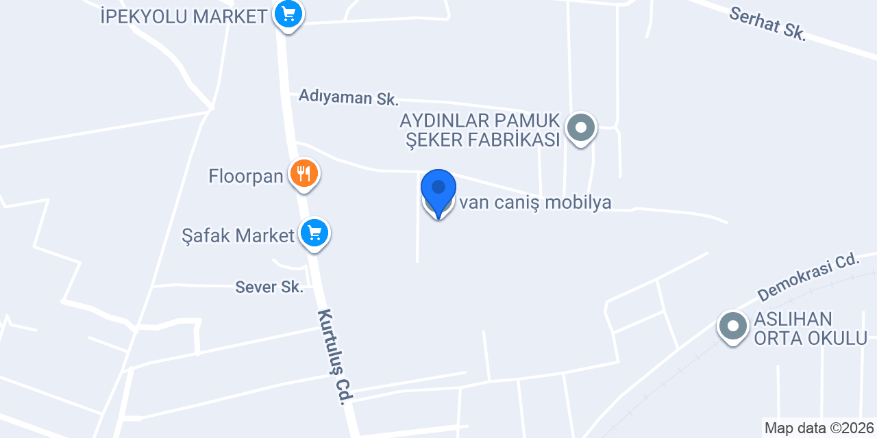 van caniş mobilya konumu